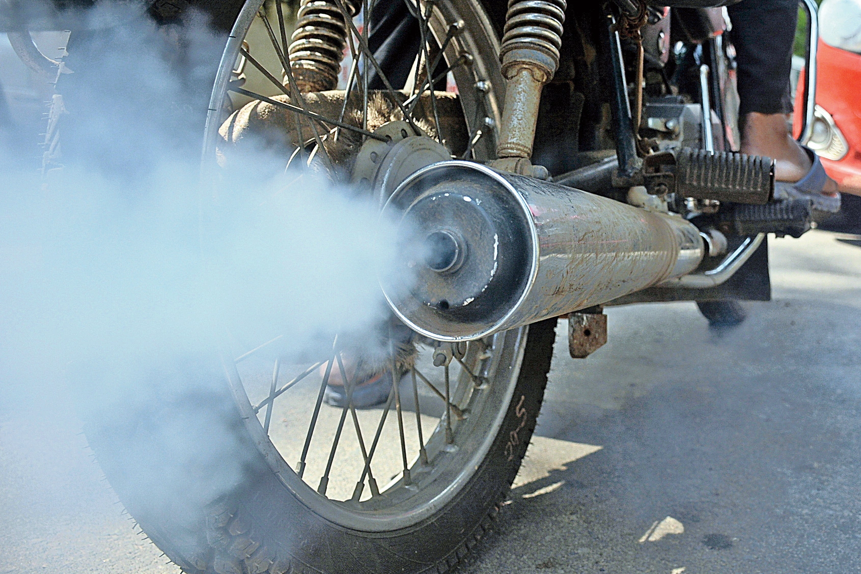 Vehicle pollution test